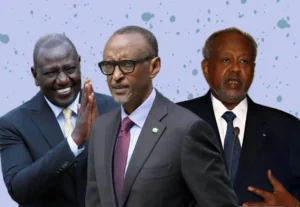 Which East African countries have the fastest to slowest expected economic growth in 2026?