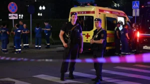 Three people killed after bomb detonated at Moscow restaurant, state media say